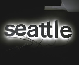 Reklameschild Seattle